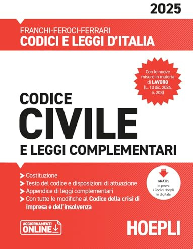Codice civile e leggi complementari 2025