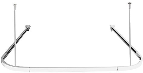 Duschvorhangstange 90X90X90cm Weiß, aus, Aluminium