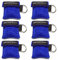 Lifesport Beatmungsmaske, 6 Stücke CPR Maske Schlüsselbund Ring Rescue Face Shields Emergency Kit Bea (Blau)