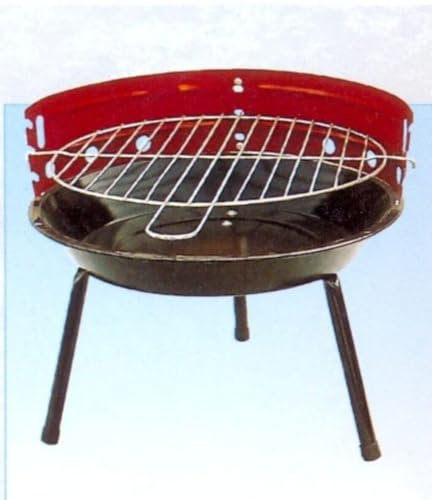 MilaniHome.it - Barbecue Carbonella 23 con Griglia per Esterno Giardino, Portico, Terrazzo, Campeggiodi coloreRosso