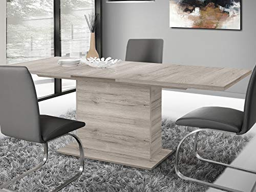 möbelando Esszimmertisch Küchentisch Esstisch Auszugstisch Holztisch Tisch Marrissa I Sandeiche