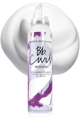 Bumble and bumble. Curl Hair Mousse | Anti Frizz | For Touchable Curls with Lift | Curly, Wavy | With Jojaba Oil, Avocado Oil + Coconut Oil | Standard Size, 146 ml