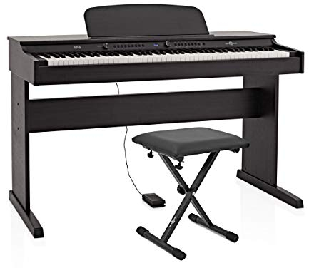 Digitalpiano Upp Rätt Piano DP-6 från Gear4music 88 Keys med Bänk