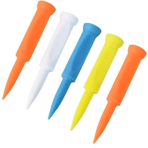 LOVIVER 5X Golf tee Simulator Tees Principiante Ligero Golf Mat Tees Interior Tees para jardín Driving Range Mat Accesorios de Interior, Colorful