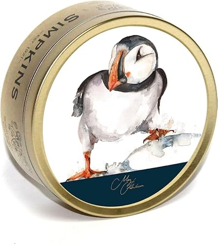 Simpkins Meg Hawkins Mixed Fruit Travel Sweets Drops 175g - Puffin Tin (6 Pack) in Premier Life Store Box