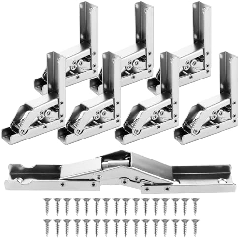 8 Stück Aufschraubscharnier 180 Grad Tischscharniere Scharniere Klappbar Schranktür Aufschraubscharnier 90 Grad Scharniere für Schranktüren Scharniere Klappbar Metall Öffnungswinkel für Küchenschrank