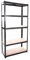 5 Tier Heavy Duty Boltless Metal Shelving Shelves 180cm /150cm Storage Rack Shelf Garage Home (Black, H 150 x W 70 x D 30 Cm)