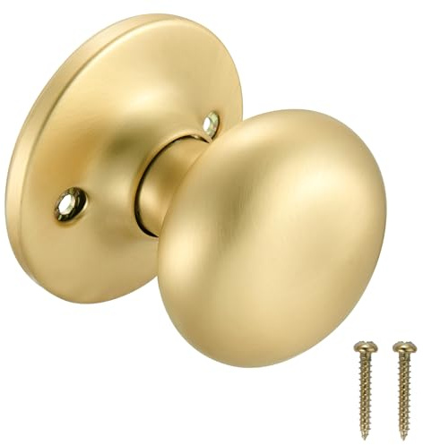 Design House 726950 Cambridge - Pomello per porta, colore: Oro satinato