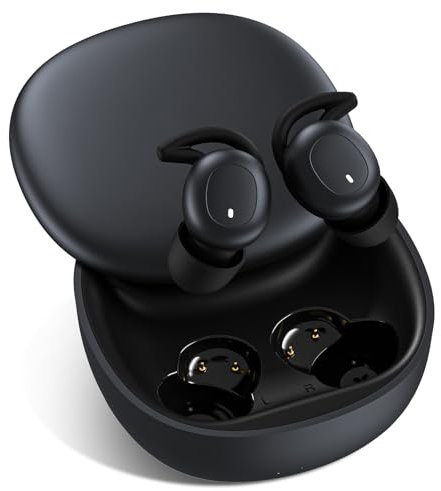 Caofutongyy Sleep Earbuds, Ultra Soft Wireless Sleep Headphones with 27H Playtime, Bluetooth 5.3 and Noise Cancelling, Comfortable for Side Sleepers, Travel, Workout, Perfect for Insomnia