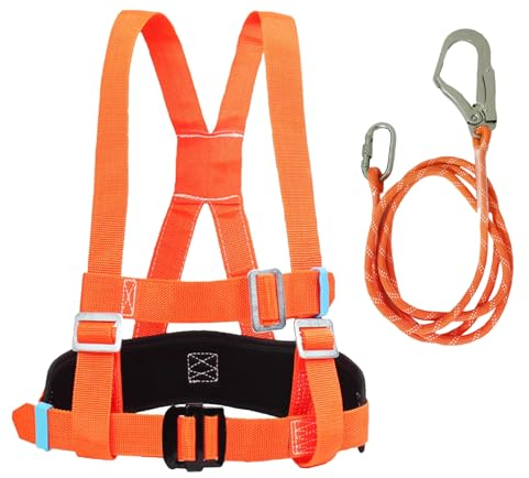 TAOZHUGONG Absturzsicherung Sicherheitsgurt, Klettergurt, Auffanggurt Absturzsicherung Dachdecker, Auffanggurt Absturzsicherung Set, Luftarbeit Absturzsicherung