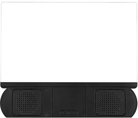Rankomu Amplificador de video de lente acrílica de 10 pulgadas, soporte de lupa para pantalla de teléfono móvil con altavoz Bluetooth, pantalla HD, color negro