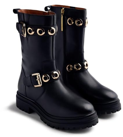 Botas Biker Piel OLLADOS Bellaire