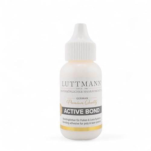LUTTMANN® Active Bond 38 ml - La colla professionale per parrucche con la massima tenuta per parrucche di pizzo, toupet, sistemi di capelli e parrucchini - dermatologicamente testata