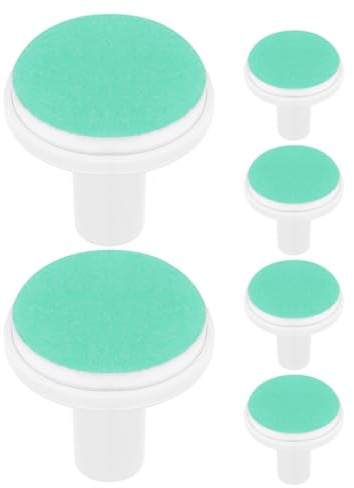 HONITANO 6 Pièces têtes de remplacement de lime à ongles électrique lime à ongles pour bébé Nail Trimmor coupe-ongles électrique pour bébé Light Green
