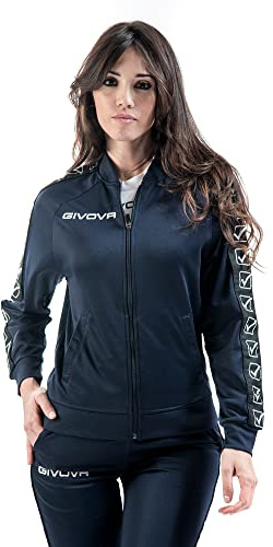 GIVOVA GIACCA COLLEGE BAND BLU Tg. XL