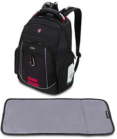 SwissGear Diaper Bag Backpack, Multifunction Travel Backpack, Maternity Baby Changing Bags, Men’s and Women’s - Black