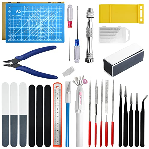 BGTXINGI 50-teiliges Modellbauwerkzeug-Set von Gundam, Modellbauwerkzeuge, Hobbybauwerkzeuge für Modellbau, Automodellbau, Reparatur und Befestigung