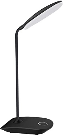 DEEPLITE LED Desk Lamp with Flexible Gooseneck 3 Level Brightness, Battery Operated Table Lamp 5W Touch Control, Compact Portable lamp for Dorm Study Office Bedroom, Eye-Caring and Energy Saving