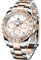 RollsTimi Pagani DesignHerren-Multifunktions-Sportuhr Quarz-Chronograph Uhrwerk Japan VK63 Edelstahlarmband Wasserdicht 100M (Alles Gold und Weiß - 1664)