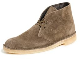 Clarks Men's Suede Desert Boots, Dark Khaki, Brown, 10 Medium US