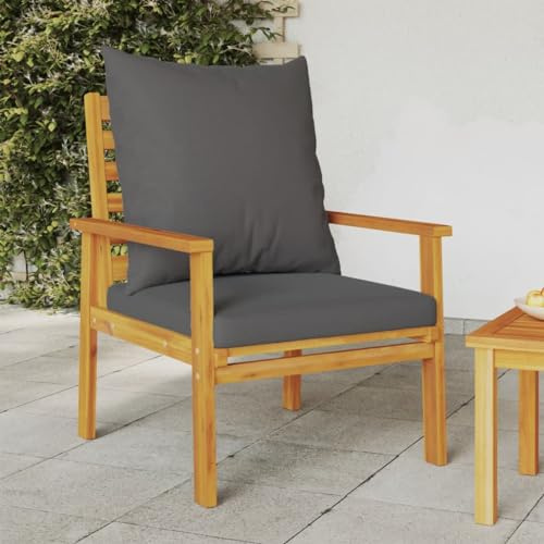 ShGaxin Poltrone da Giardino 2pz con Cuscino in Legno Massello Acacia,Sedie da Giardino,Poltrone da Giardino,Poltrone Relax Giardino(SPU:366376)