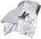 Medi Partners Einschlagdecke Baby Babyschale 100% Baumwolle für Sommer 85x85cm Kinderwagen Kuscheldecke universal Baby Decke Einschlagdecken Babydecke Buggy Autositz (REH mit Grauer Waffel)
