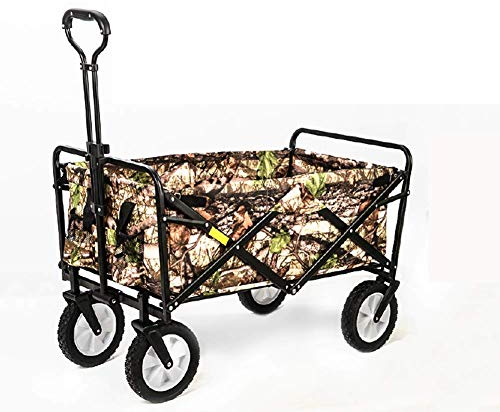CCYENG Gartenwagen, Trolley, faltbar, Ziehwagen, Handkarren, Klappwagen, Handwagen für Outdoor, Camping, Grillen, Gartenarbeit, Einkaufen, Strand