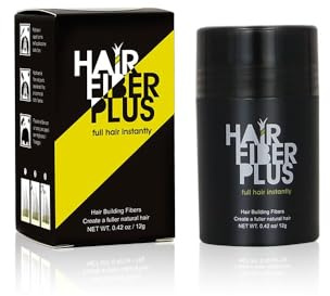 HairFiberPlus Fibre per Capelli - Per Uomo e Donna - a Base di Cotone 100% Naturale - Polvere Volumizzante Copri Calvizie - Pronto in Pochi Secondi - 1 Confezione (Biondo Chiaro, 12g)