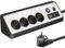 JACEPFY Steckdosenleiste 4-Fach Mehrfachsteckdose mit USB und 2 Type-C Port Ecksteckdose mit Schalter für Küche Arbeitsplatte, Schwarz