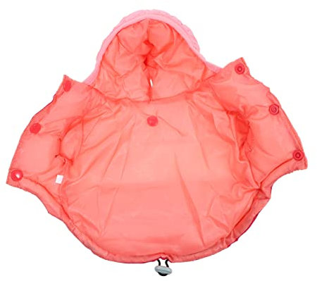 ROMISBABA 1stück Hundewintermantel Warmes Hunde-Hoodie Aus Daunenbaumwolle Für Kleine Und Mittelgroße Hunde Rosa Und Rot Bequem Und Für Und Outdoor-aktivitäten
