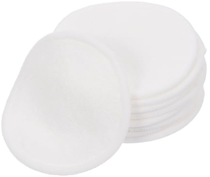 DECHOUS Wiederverwendbare Wattepads aus Weicher Baumwolle 8cm Waschbar Sanfte Gesichtsreinigung und Make Up Entferner Kompakt für Reisen