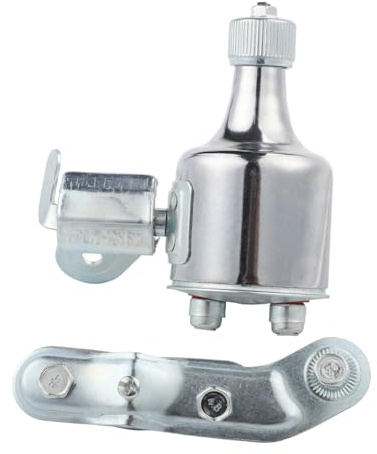 QOXEZY för cykel AC dynamo generator med 10,5 x 5 cm aluminiumhölje, friktionsdriven kraft för fram-/bakljus, miljövänlig för cykelbelysningslösning