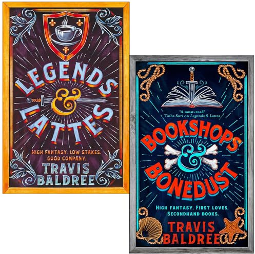Travis Baldree Legends & Lattes Series 2 Books Collection Set (Legends & Lattes, Bookshops & Bonedust)