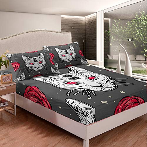 Set di biancheria da letto con dinosauri ragazzi, ragazze e con a dinosauri a forma di simpatico animale, biancheria da letto in microfibra delicata sulla pelle, 2 pezzi, lenzuolo con angoli per lett