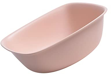 Portable Washbasin for Washing, Multi Purpose Washing Basin Plastic Dish Pan Basin Stackable Vegetable Fruit Wash Pan for Cleaning(S, Pink)