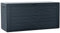 YOUNOT Baule da Giardino Impermeabile, Cassapanca Contenitore da Esterno con Maniglie, 280 L, Effetto Legno, Antracite