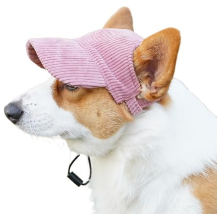 SSDH Cappello da Sole per Animali Domestici Cappello da Sole per Animali Domestici Comodo E Leggero Cappello per Cani E Gatti Cappello per Animali Domestici per Tutte Le Stagioni (M,Rosa)