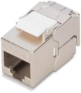 Digitus Modulo Keystone Cat-6A schermato - 1 pezzo - Versione breve - Presa RJ45-500 MHz 10GBase-T - AWG 26-22 - Designabile - Con fascette - Montaggio senza attrezzi