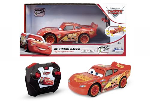 Dickie Toys - Radicomando di Cars Saetta Mc Queen 1:24, 17 cm, +4 anni, 203084038
