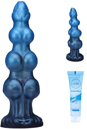 10.6 in Large Monster Horse Dildo Big Fantasy DragonDildos with 3 Dog Knots, Thick G-Spot Dildo with Large Suction Cup, Knotted Animal Luminous Adult Sex Toys forWomen Men -634g