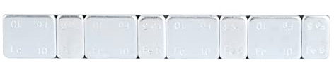 Yechiry Blocs Adhésifs de Poids D'équilibrage de Roue pour Pneu de Voiture 5g + 10g X 25 Bandes 60g 2,12oz Bandes D'équilibrage de Roue Auto-adhésives pour Les Types de et Jantes Ruban Métallique