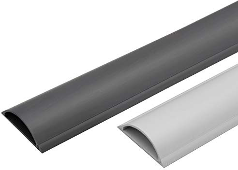 Kabelkanal selbstklebend 1m in 2 Farben & 2 Größen auswählbar (14x42mm, Grau)