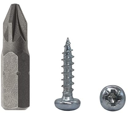 Lot de 100 vis à bois DIN 7981 en acier zingué 3,5 x 16 mm Vis à bois à tête bombée Vis universelle Pozi-Drive Vis PZ entièrement filetée (100, 3,5 x 16 mm)