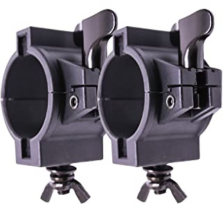 TEK audio ⌀38 or 50mm lighting Multi Clamp - Half Coupler Truss Clamp Stage Lights Clamp, Lighting O Clamps for DJ Par Lights Spot Lights (2 multi-clamp)