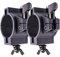 TEK audio ⌀38 or 50mm lighting Multi Clamp - Half Coupler Truss Clamp Stage Lights Clamp, Lighting O Clamps for DJ Par Lights Spot Lights (2 multi-clamp)