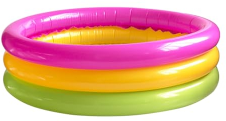 Piscina Gonfiabile Bambini, Piscinetta per Bambini a 3 Anelli 621 * 22 cm, Mini piscina gonfiabile con Fondo Morbido per Bambini, Giardino Piscina Baby,Piscinette Giocattoli Estivi,Piscina Bambini