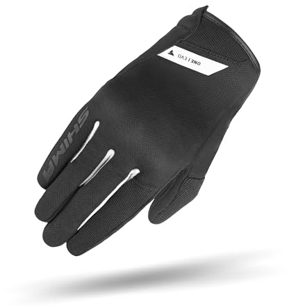 SHIMA ONE EVO Motorrad Handschuhe Herren Kurze Sommer Motorradhandschuhe Schutz Schutzkleidung Stadt Motorcycle Belüftet Verstärkt Leicht Motorbike Sommerhandschuh (Männer, Weiß, L)