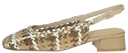 CARMELA 162185, Zapatos Planos Mary Jane Mujer, Beige, 39 EU
