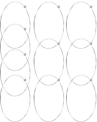 WATIIFUFU Juego de 10 cuerdas de acero para guitarra, kit de accesorios para guitarra acústica individual para práctica, conciertos y reparación de cuerdas de acero.