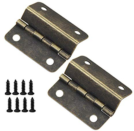 Cerniere in bronzo antico, 2 cerniere decorative per scatola, cerniere pieghevoli per porte, armadi, mobili, mobili e armadi per gioielli vintage